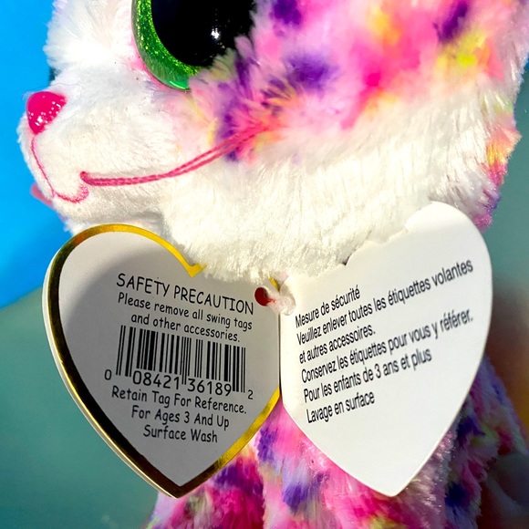 TY BEANIE BOOS NWT RETIRED SOPHIE LEOPARD CAT w/ATTACHED TAGS BIRTHDAY JAN 13 - Picture 9 of 10